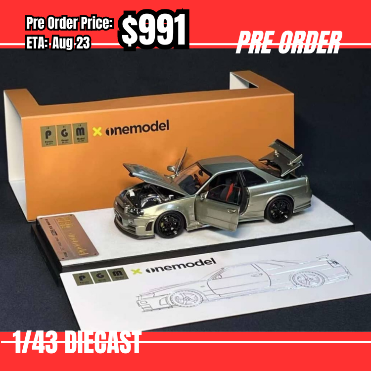 Pre Order-$991 PGM 1:43 Nissan Skyline R34 Nismo Z-Tune Jade Green 普通 [OD5/06]
