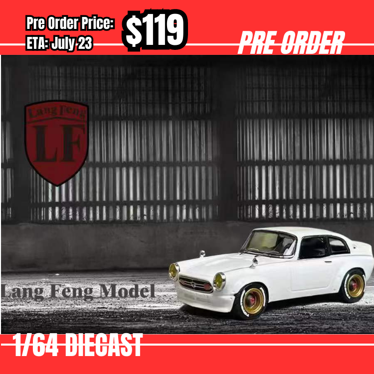 Pre Order-$119 LF Model S800 Coupe Outlaw White (送素模人偶)  [OD5/06]