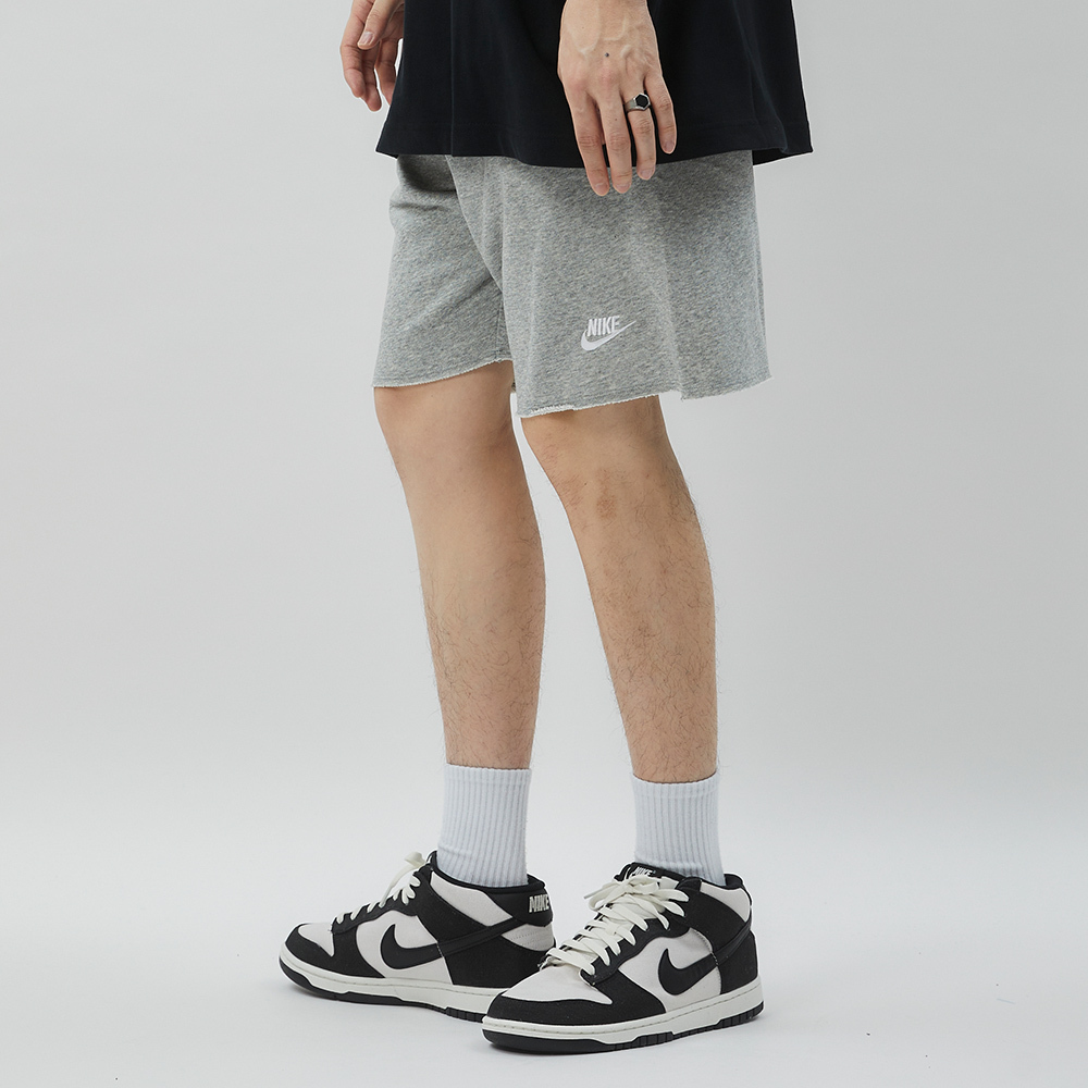 Nike ASMNK CLUB ALUMNI LBR FT SHORT 男 灰 休閒 運動 短褲 DX0767-063
