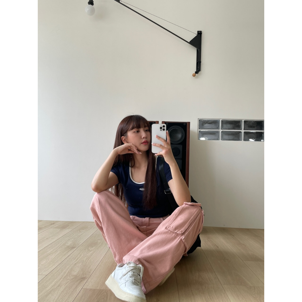 SALE❤️‍🔥【imfine】Y2K女孩夏日清單 小英文字配色棉T #9143