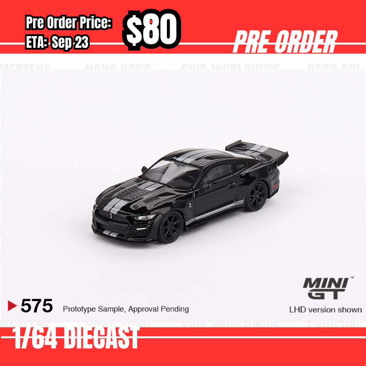 Pre Order-$80 Mini GT #575 Shelby GT500 Dragon Snake Concept Black LHD [OD5/06]