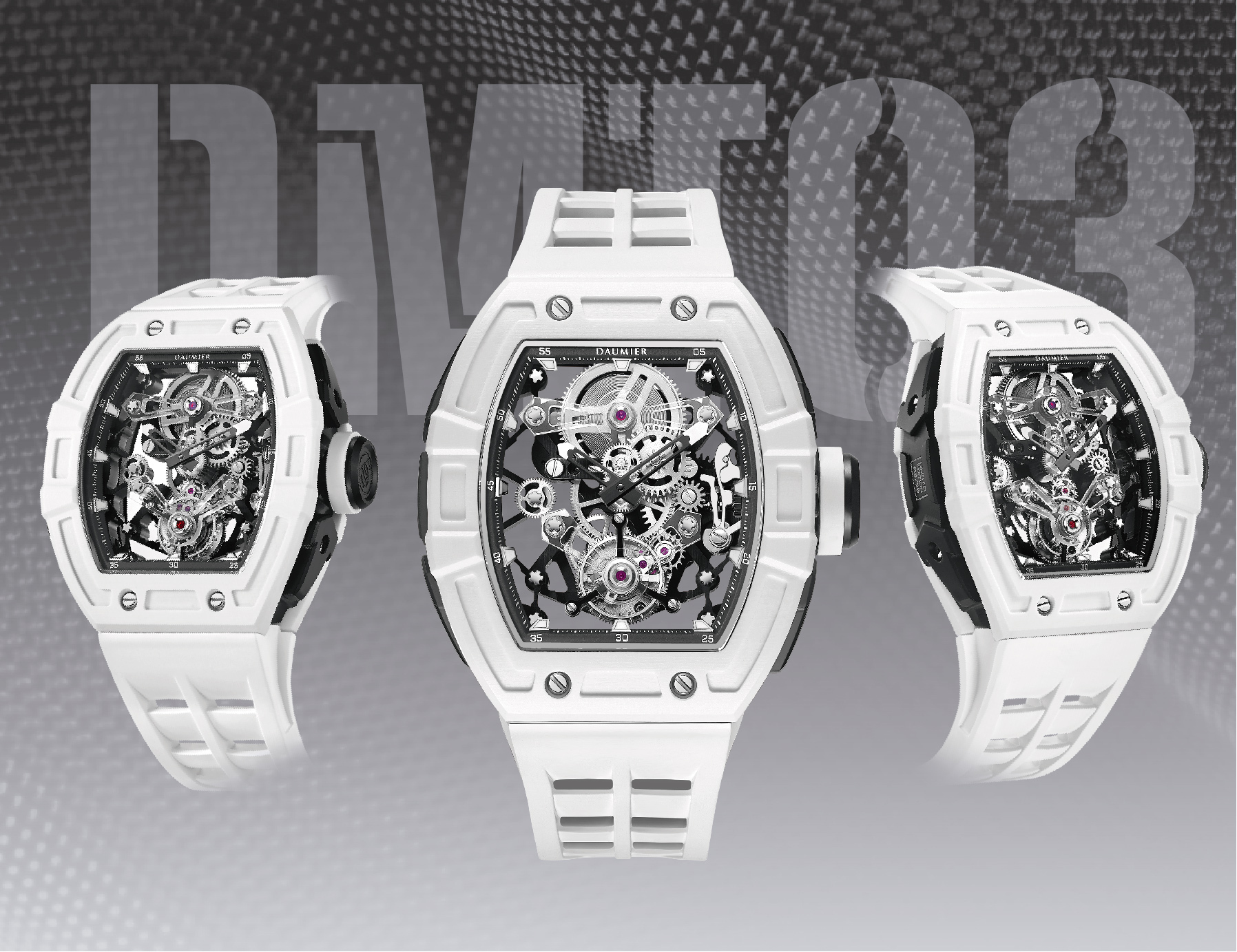 Daumier DM8699A 碳纖維 藍寶石表面 夜光 陀飛輪手錶