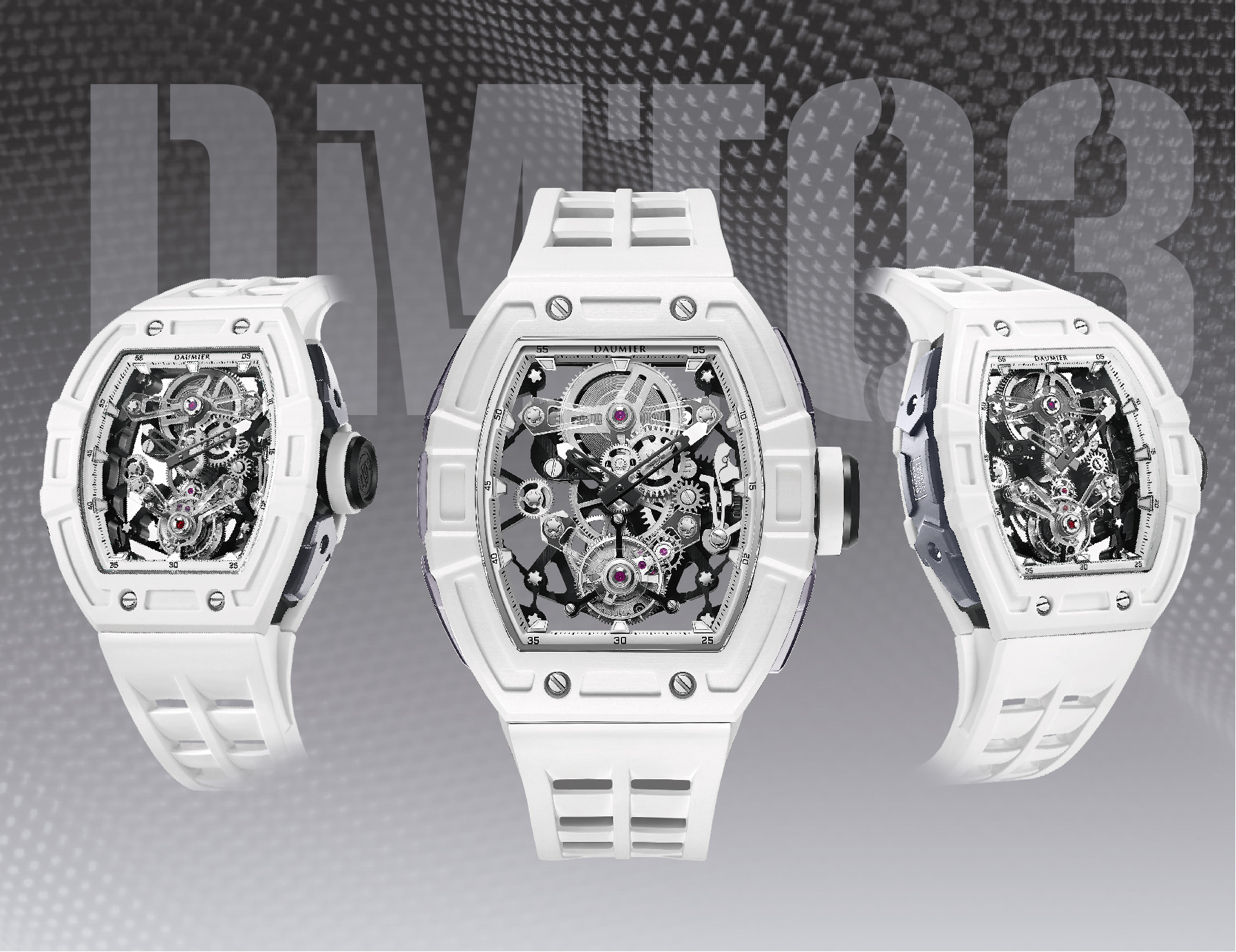Daumier DM8699B  碳纖維 藍寶石表面 夜光 陀飛輪手錶