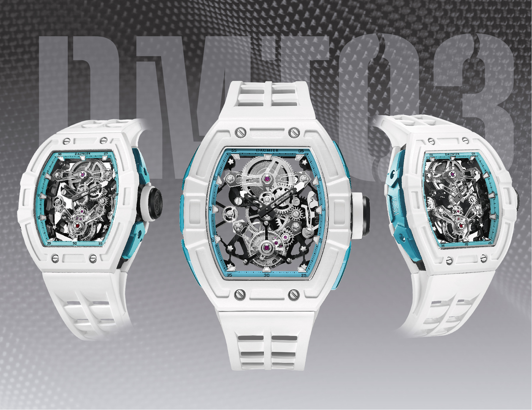 Daumier DM8699D 碳纖維 藍寶石表面 夜光 陀飛輪手錶