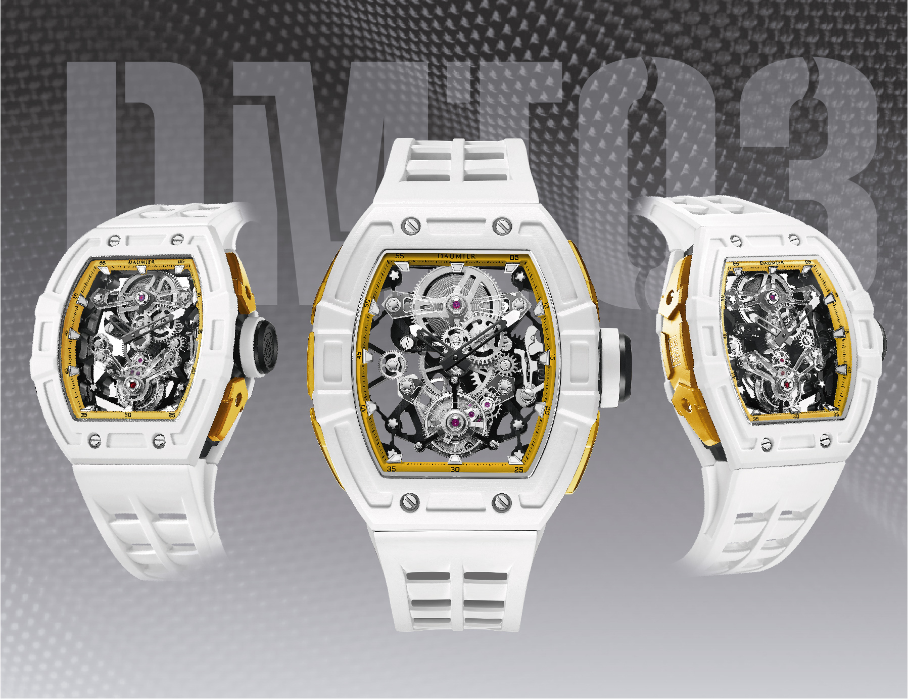 Daumier DM8699E 碳纖維 藍寶石表面 夜光 陀飛輪手錶