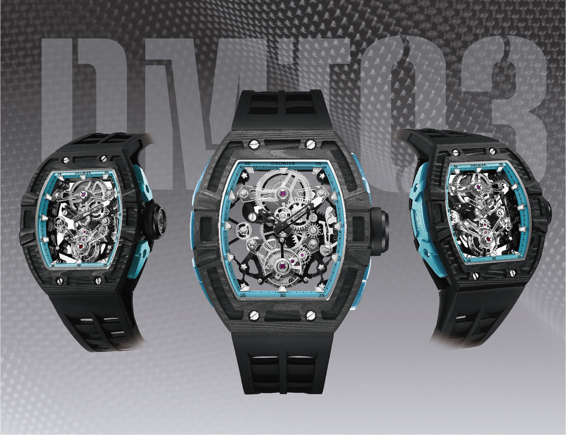 Daumier DM8699I 碳纖維 藍寶石表面 夜光 陀飛輪手錶