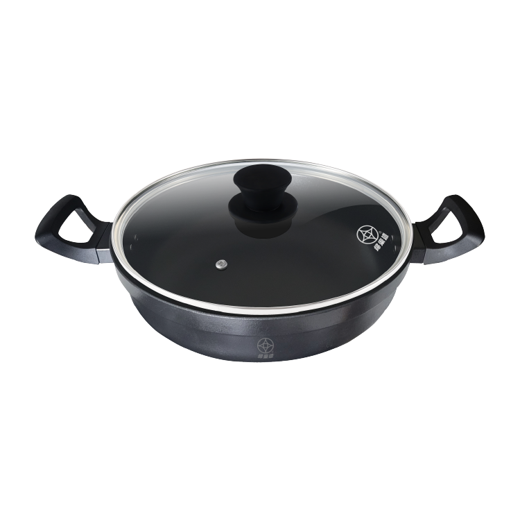 【婦樂透】遠紅外線全炭百歲鍋-32cm深炒鍋