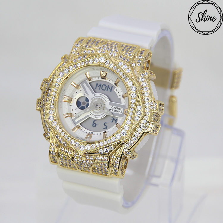 金色 改裝手錶 BA-110GA-7A1 - 玫瑰