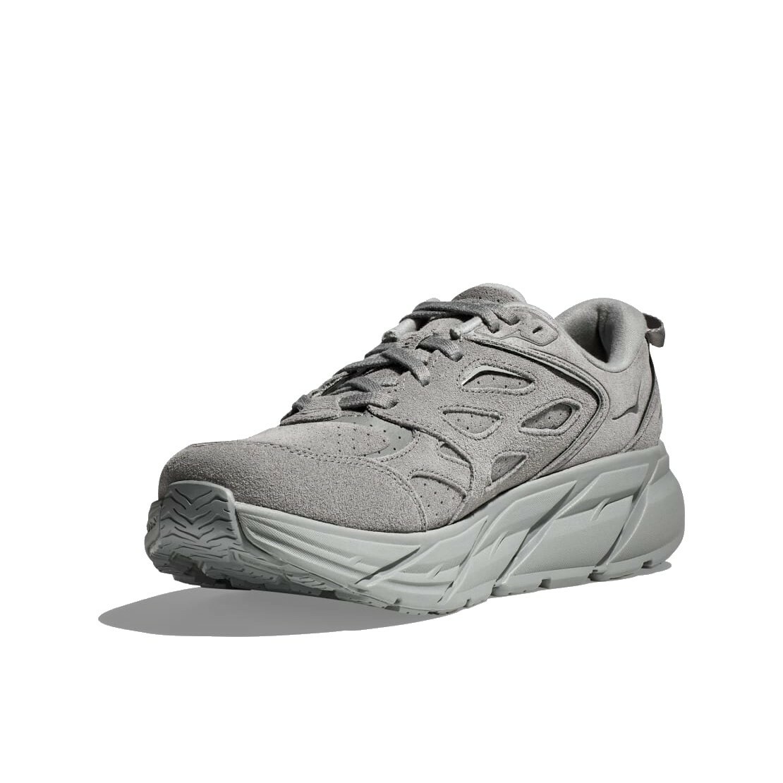 HOKA ONE ONE Clifton L Suede 路跑鞋岩石灰