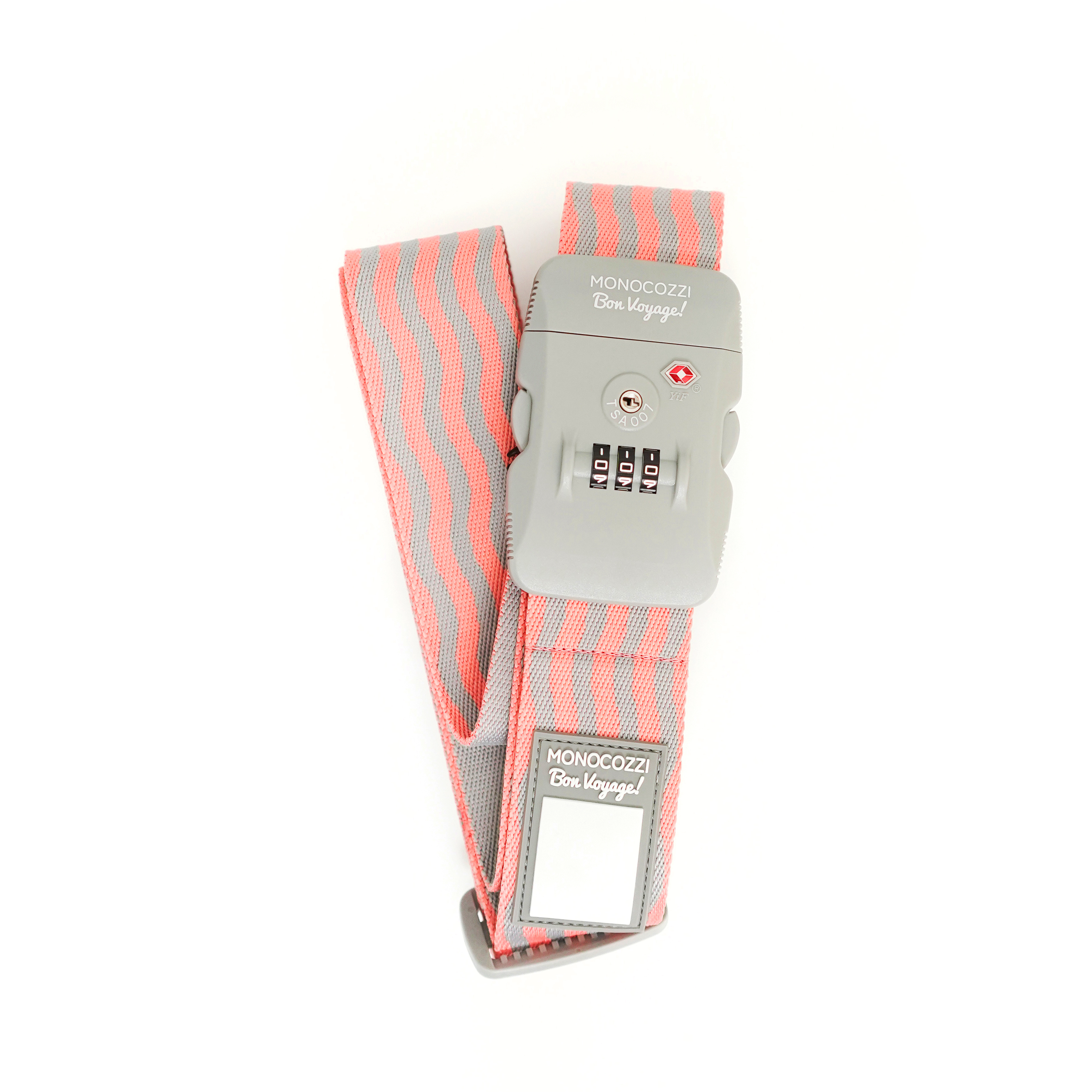 BON VOYAGE | 2" TSA Luggage Belt - Corel / Grey