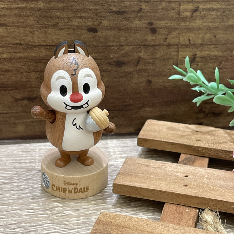 23100-DL 迪士尼大鼻原木彈簧迷你搖頭公仔#KM23-350499