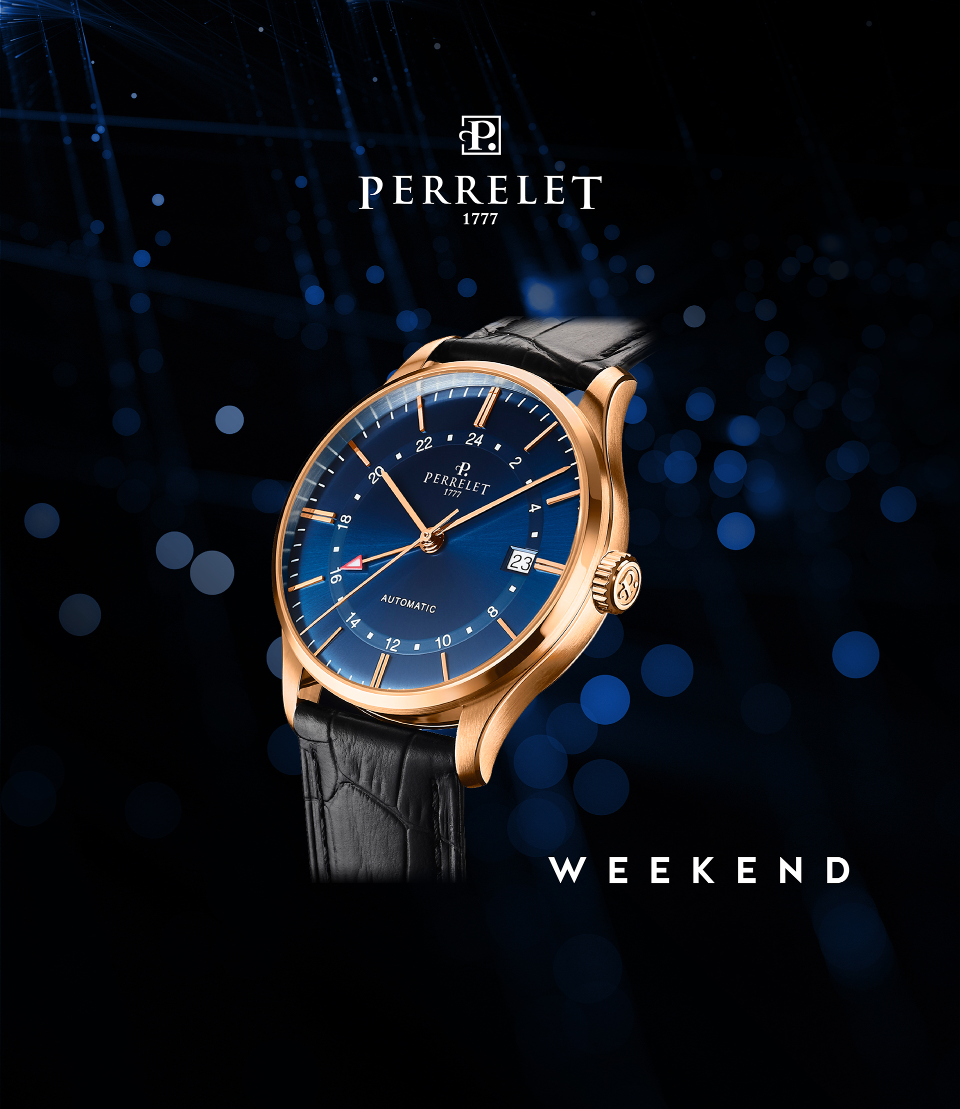Perrelet 沛力錶 WEEKEND GMT|A1305/2
