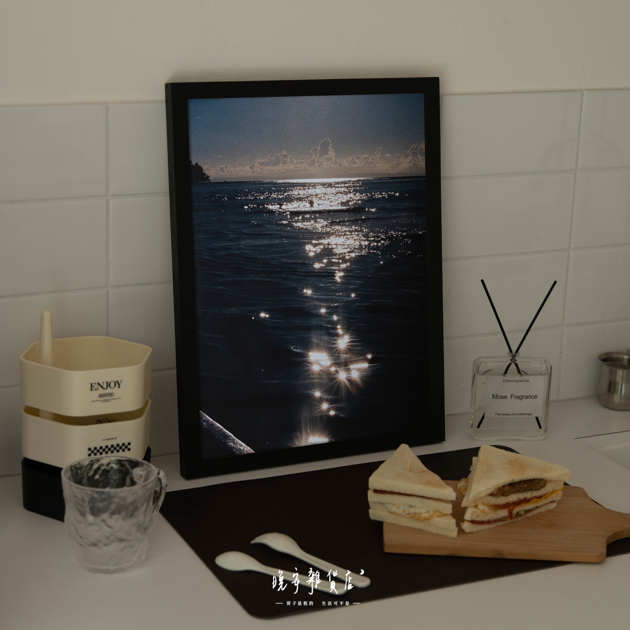 【4color】木頭裝飾畫框*安裝包