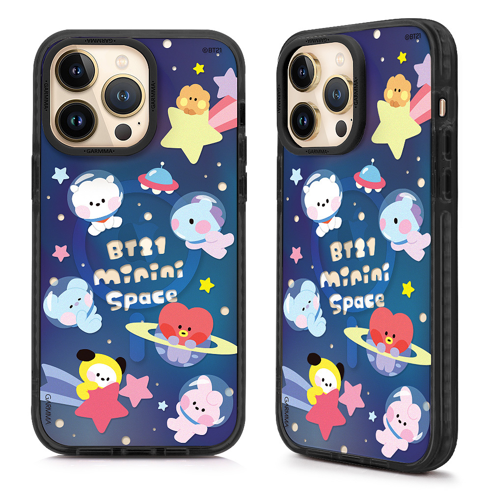 宇宙明星BT21 iPhone 14系列 磁吸款保護殼 Minini系列 太空冒險