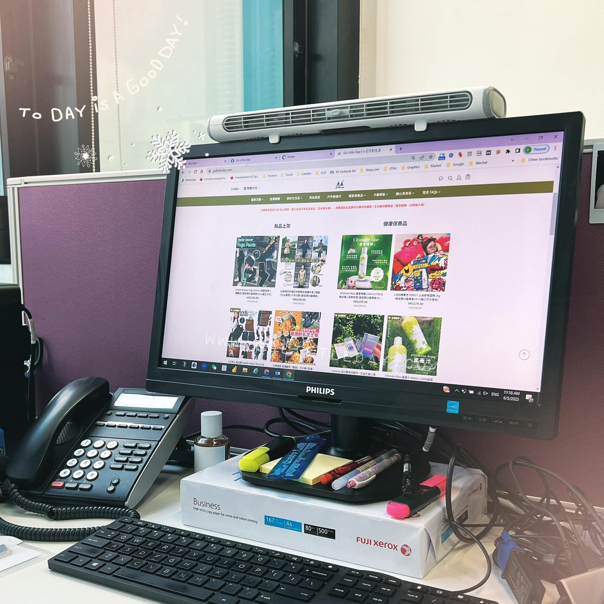 🔥 夏日 Screen Fan #免安裝 多用途無線風扇 (逢星期日截單後14-21個工作天發貨)