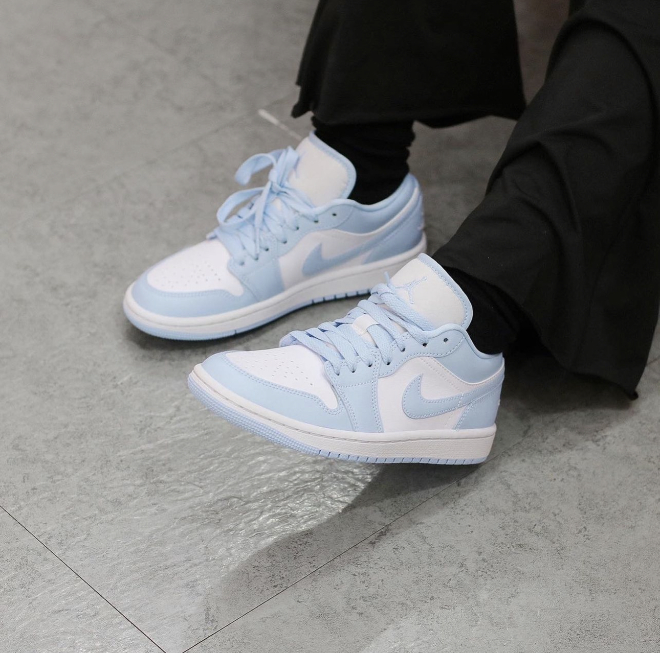 nike air Jordan 1 Low White Ice Blue  DC0774-141 冰藍