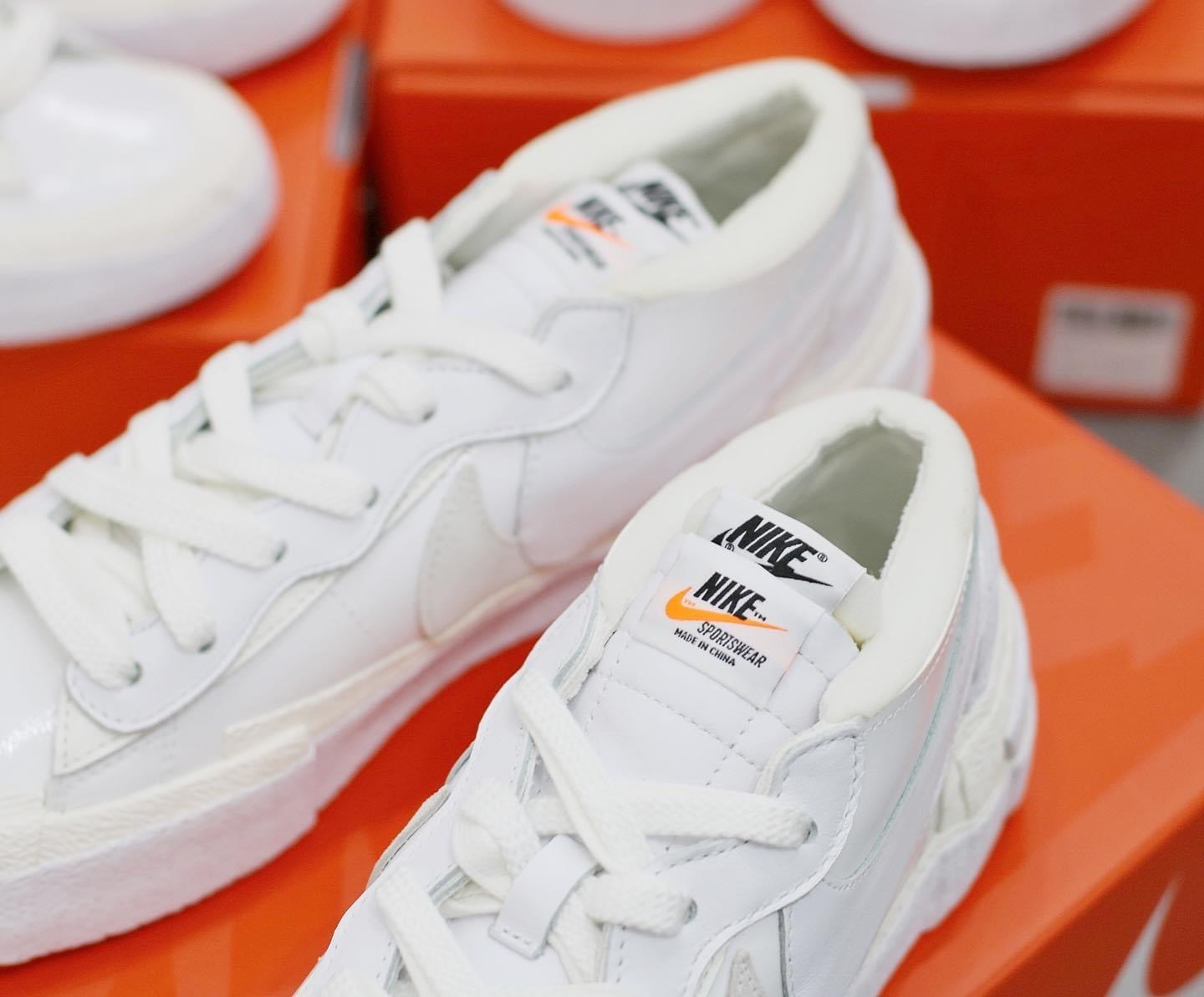 Nike Blazer Low sacai White Patent Leather DM6443-100