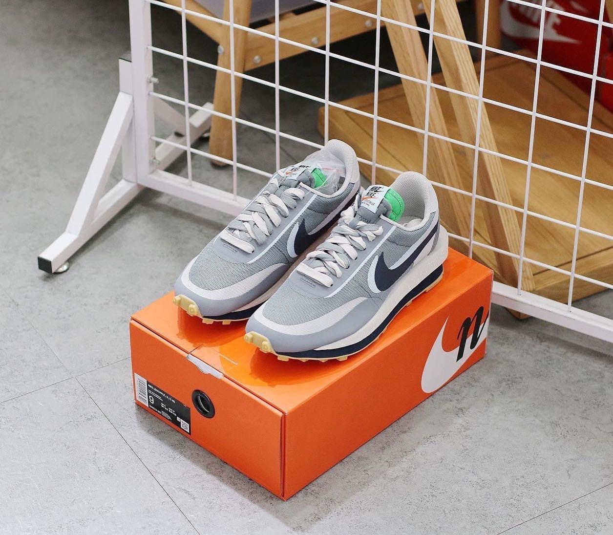 Nike LD Waffle sacai CLOT Kiss of Death 2 Cool Grey   DH3114-001