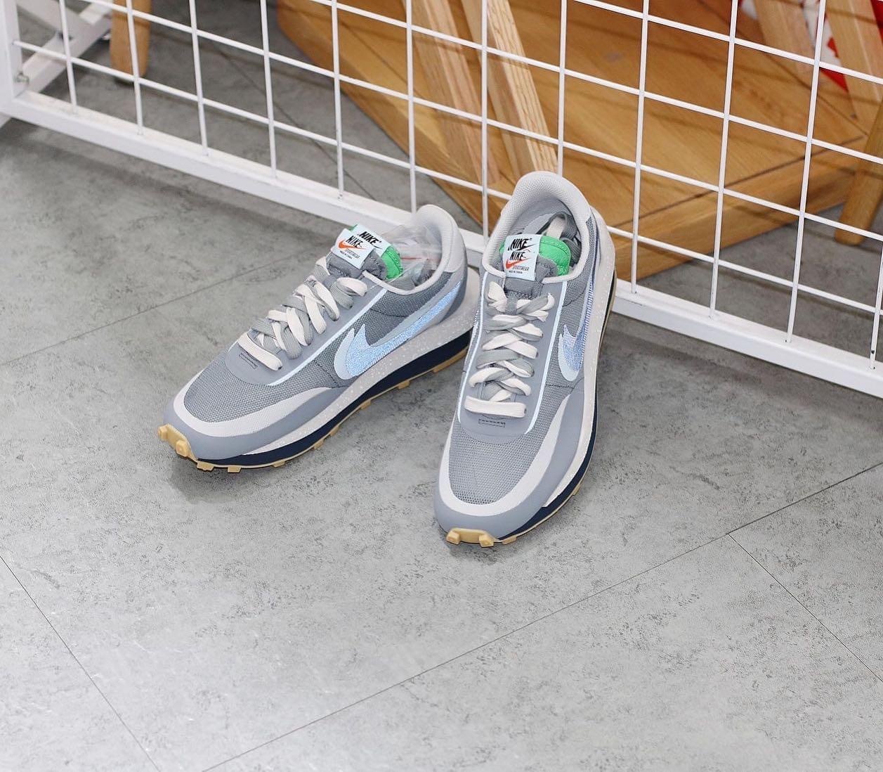 Nike LD Waffle sacai CLOT Kiss of Death 2 Cool Grey   DH3114-001