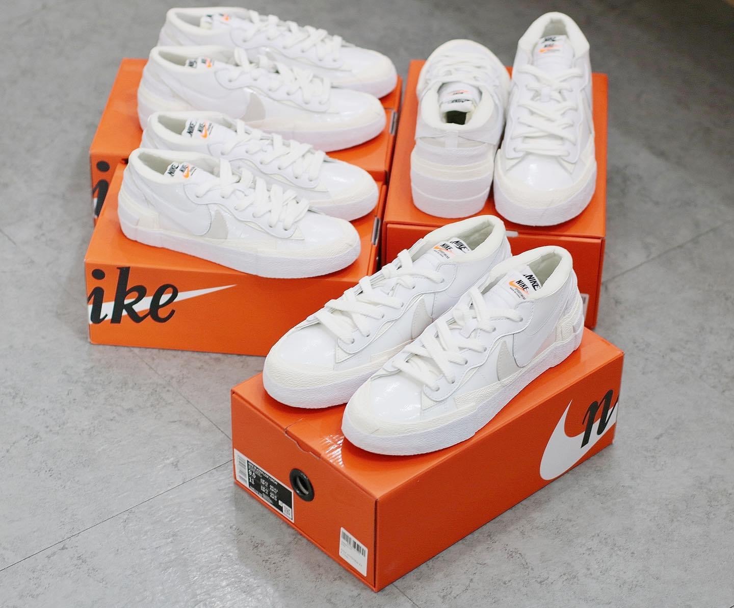 Nike Blazer Low sacai White Patent Leather DM6443-100