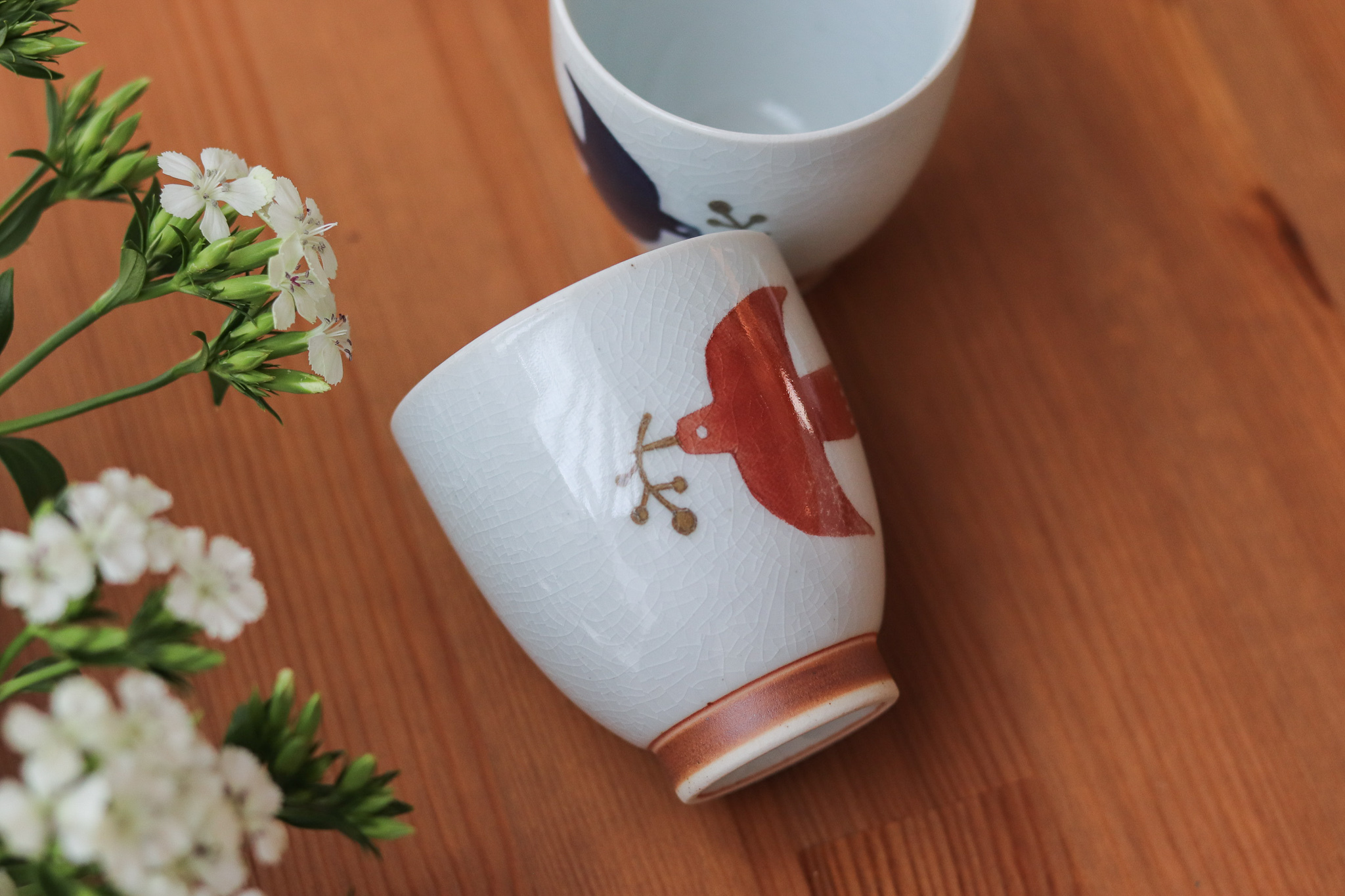 日本 波佐見燒 Kukka lokki 海鷗 茶杯 湯吞