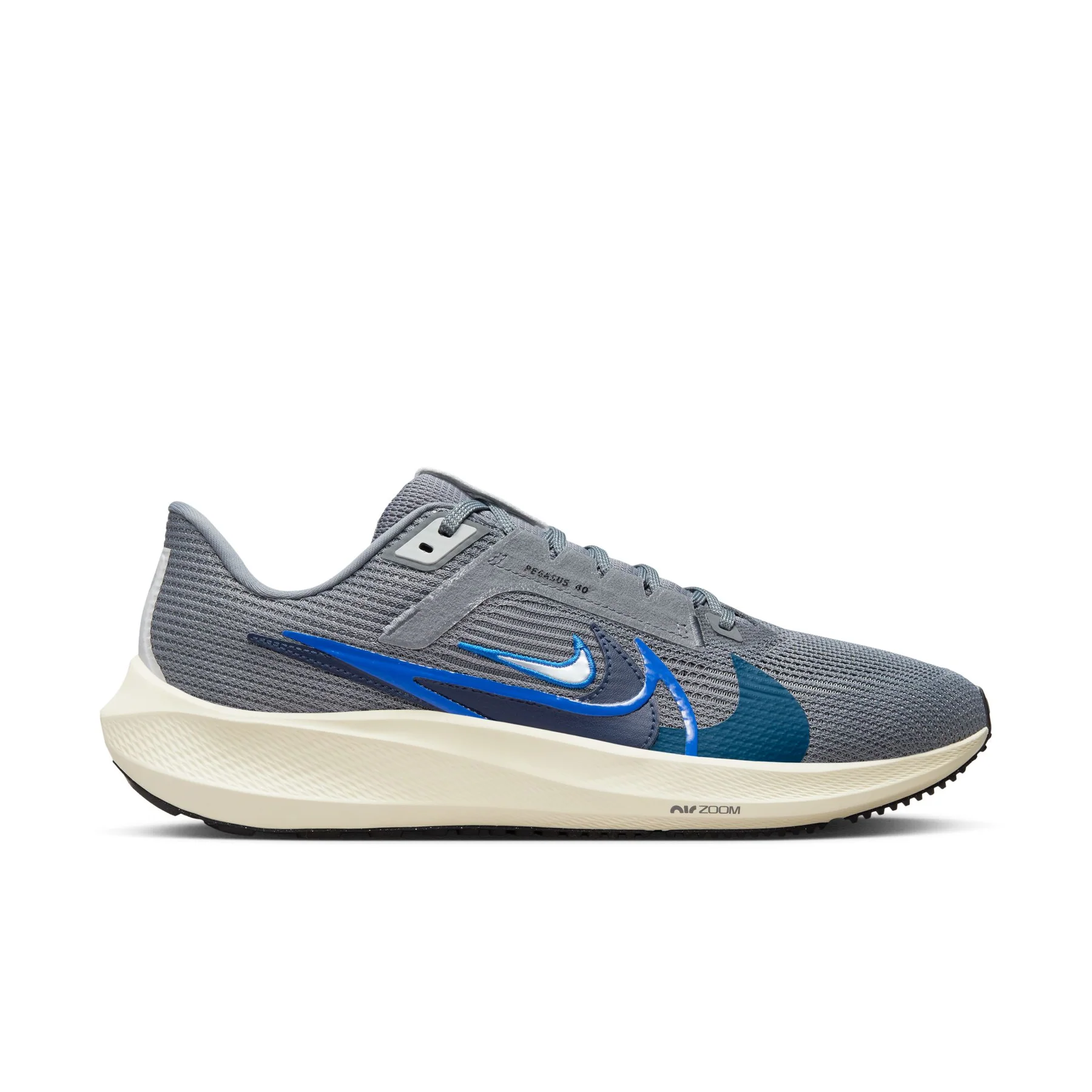 Nike Pegasus 40 Premium 小飛馬透氣網布慢跑鞋多勾灰藍男鞋FB7179-0