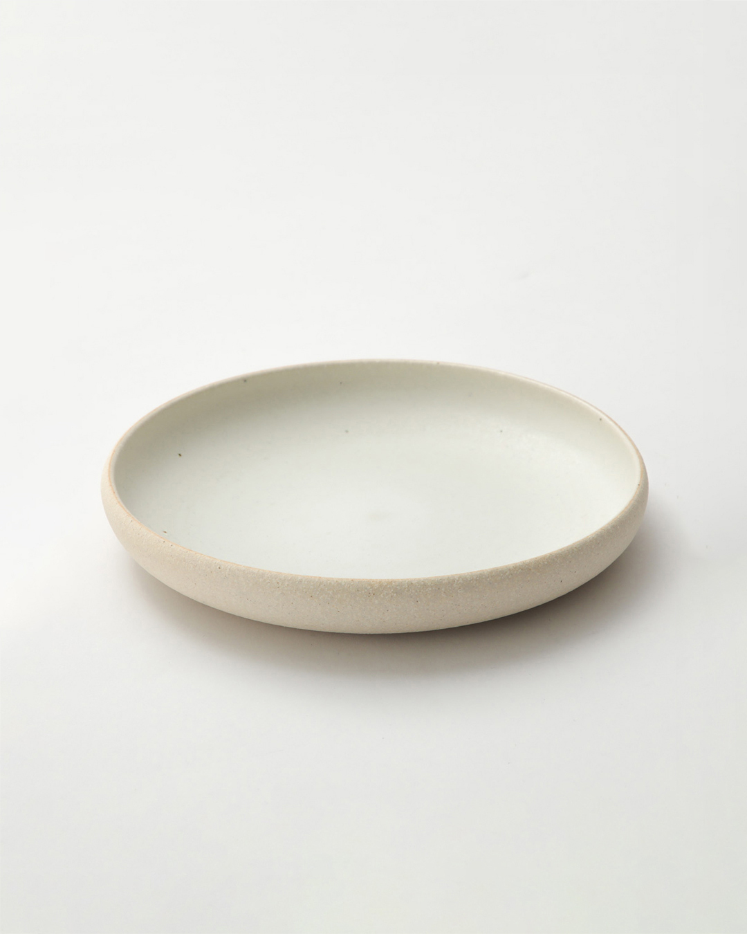 Meizan kiln Plate white｜Shigaraki ware