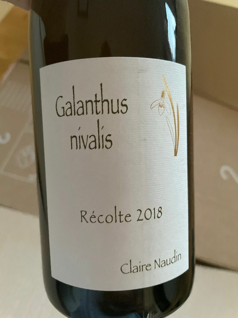 Claire Naudin Ferrand Galanthus Nivalis Pinot Blanc 2018