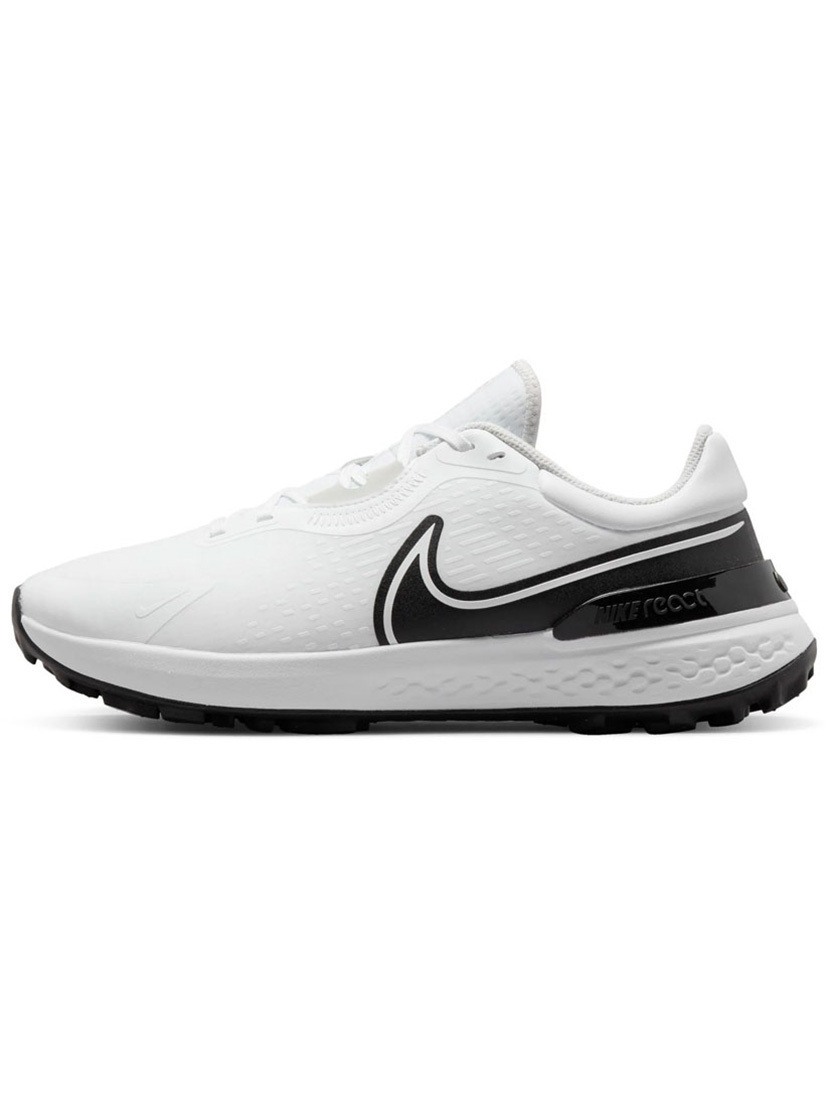 Nike【男女同款】Infinity Pro 2 高爾夫球鞋(寬/無釘) #DM8449-115, 白黑