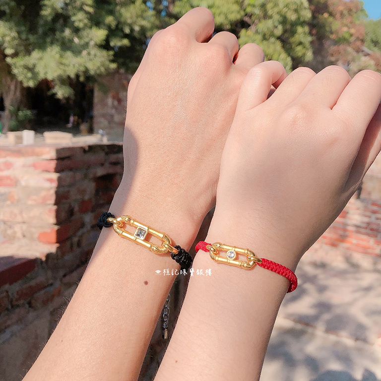 筆筆大賺 情侶編織金手鍊