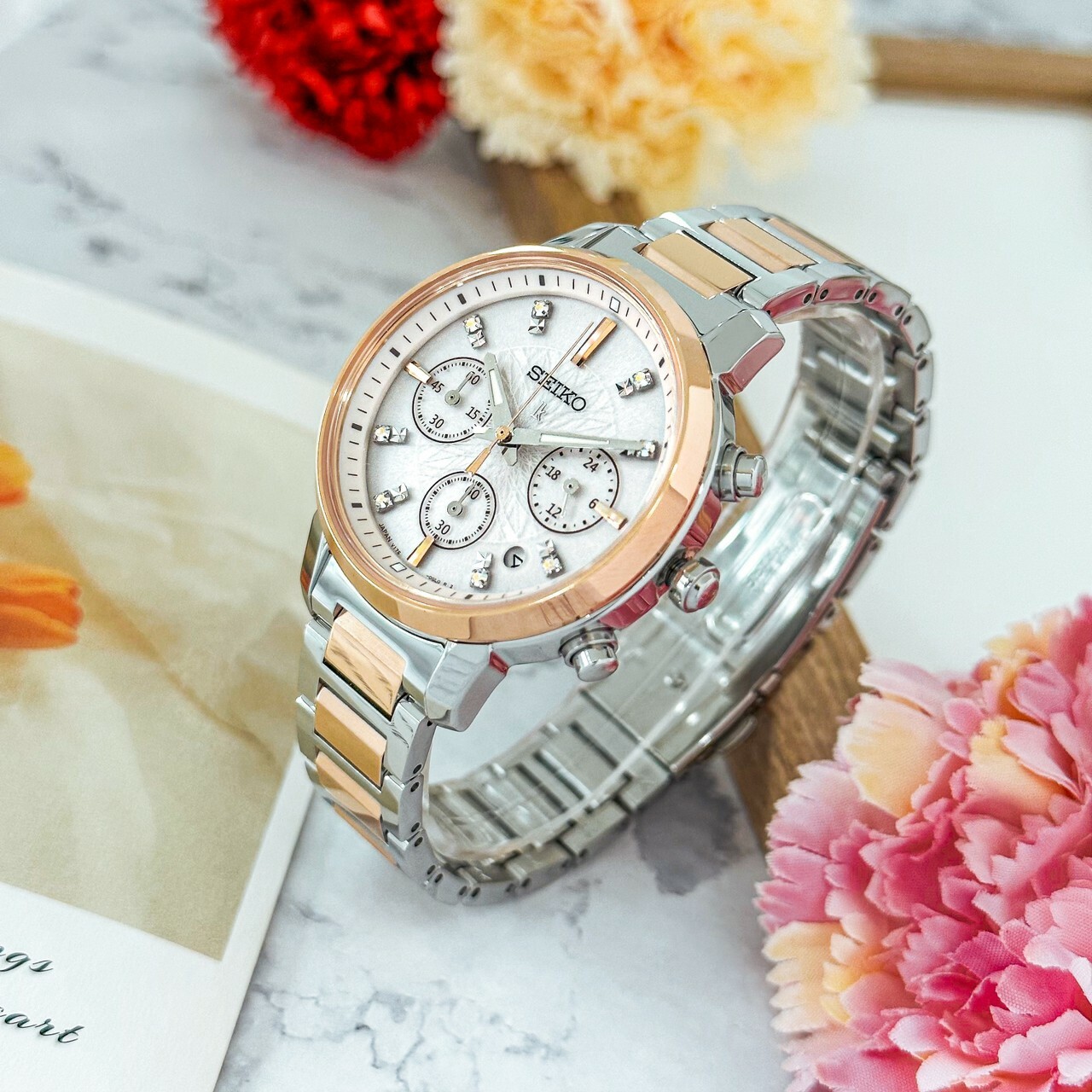 【SEIKO 精工】LUKIA系列 探索自我太陽能計時女錶 V175-0FC0K 36.2mm  現代鐘錶