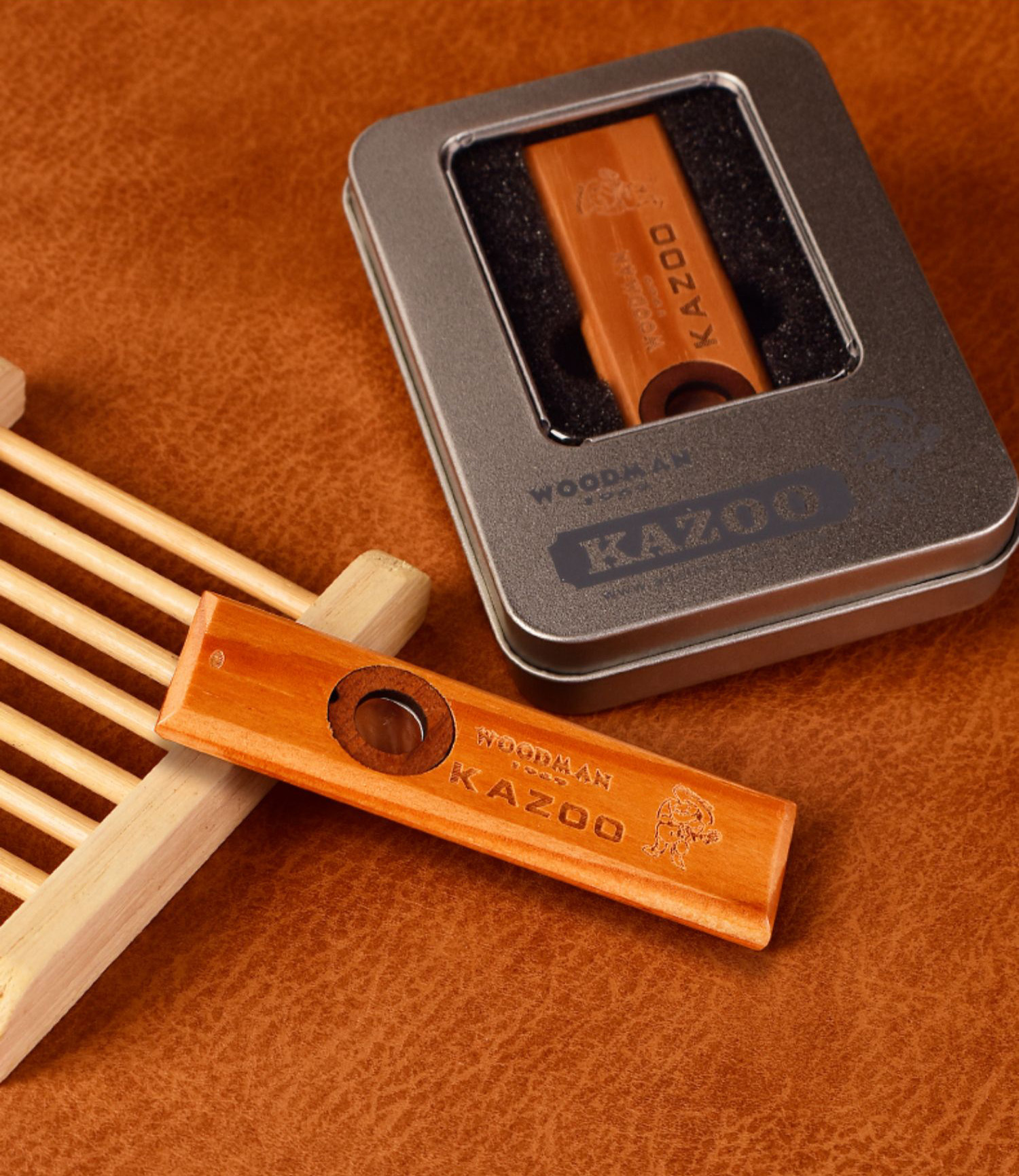 WOODMAN KAZOO 紅木 卡祖笛 附2片笛膜