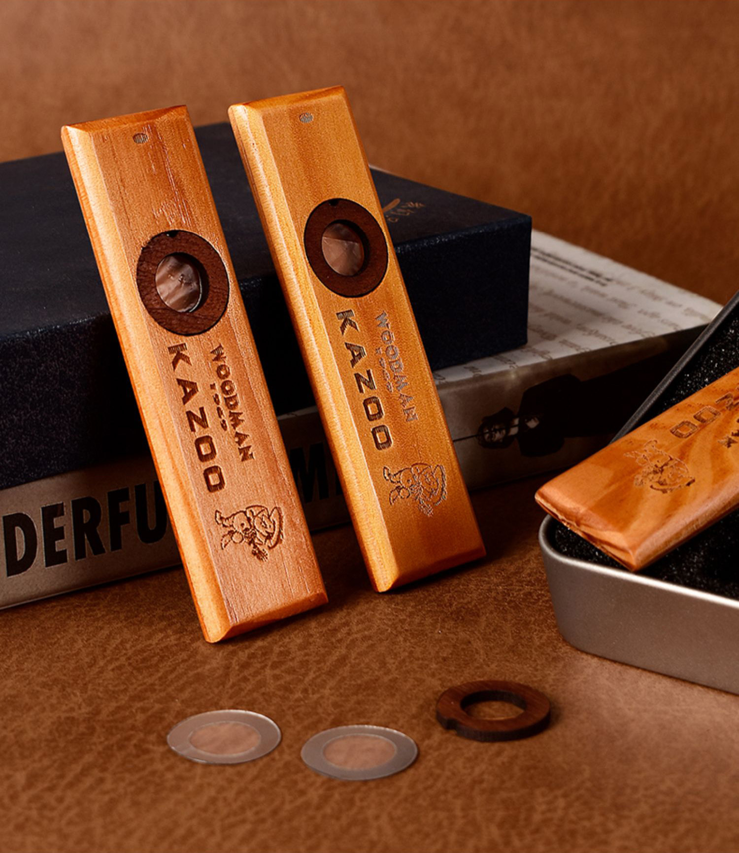 WOODMAN KAZOO 紅木 卡祖笛 附2片笛膜