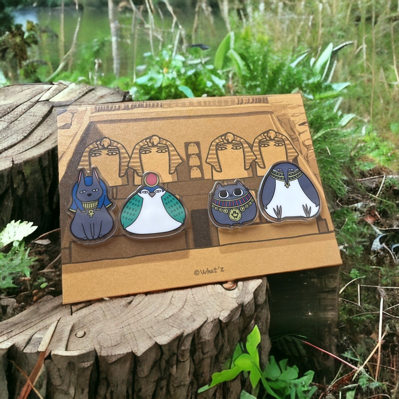 埃及大旅社明信片壓克力磁鐵組