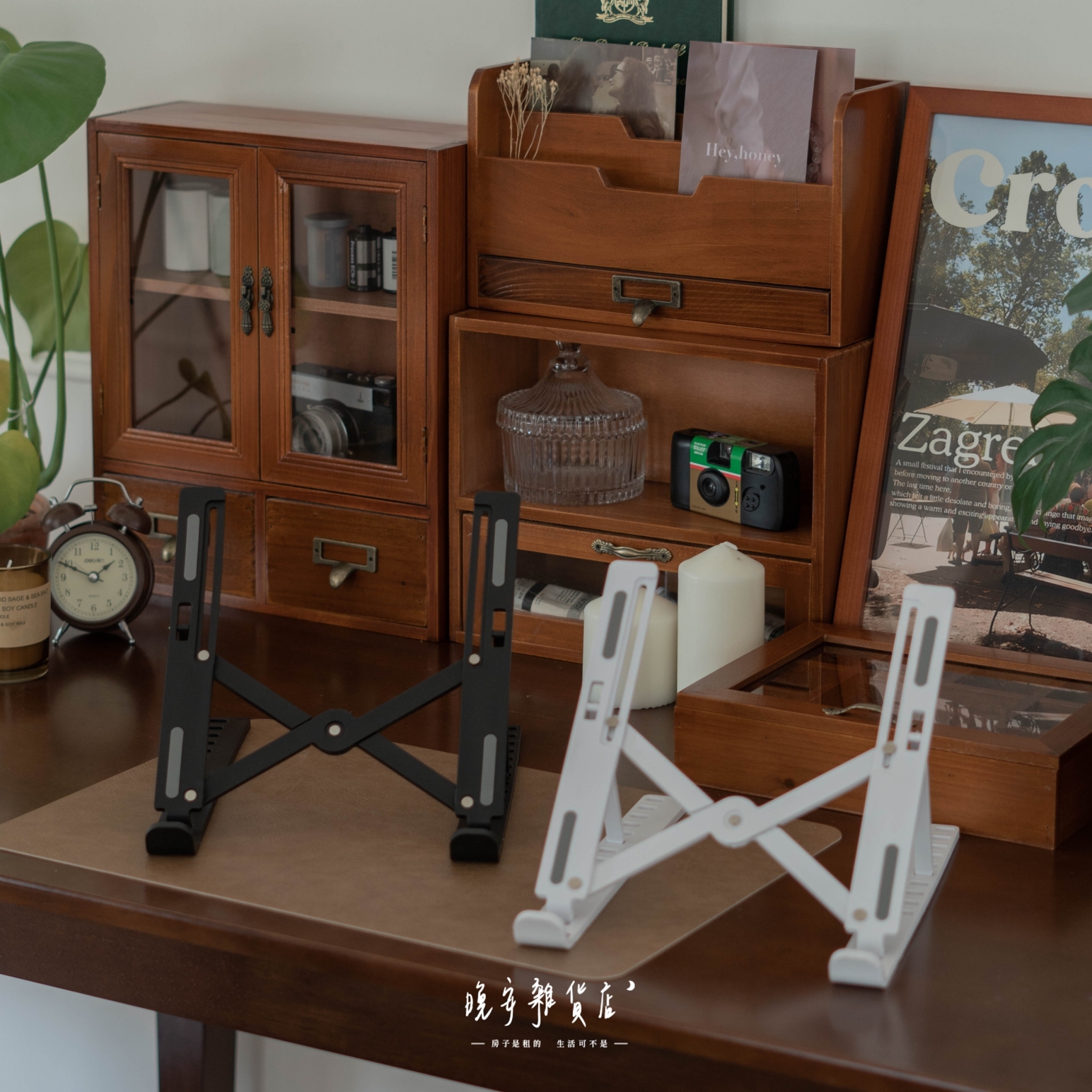 【ABS黑白色】筆電支架