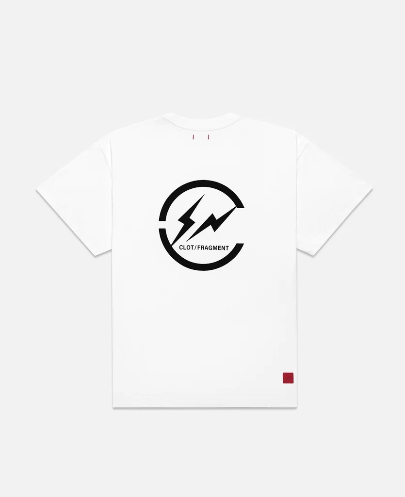 CLOT X FRAGMENT DESIGN COLLABORATIVE LOGO TEE 短T 黑/白