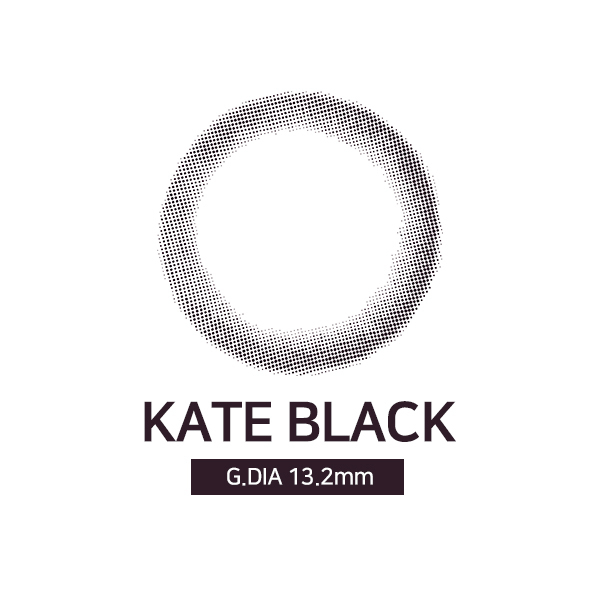 [月拋特薄][防UV] LENSSIS 1 Month KATE Black 月拋彩妝隱形眼鏡｜每盒2片