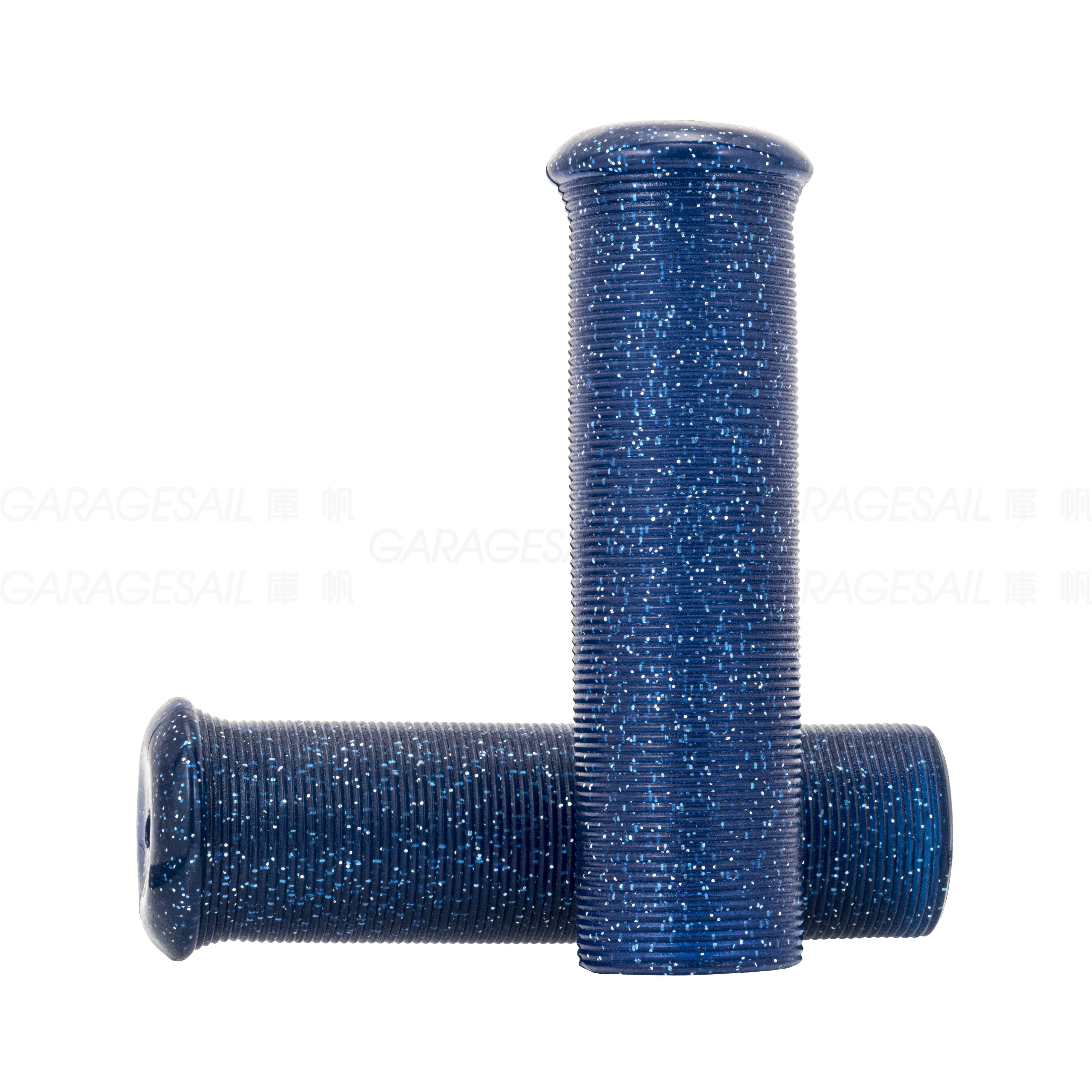 橡膠 握把套 橫條紋 - 金蔥藍 (7/8吋)