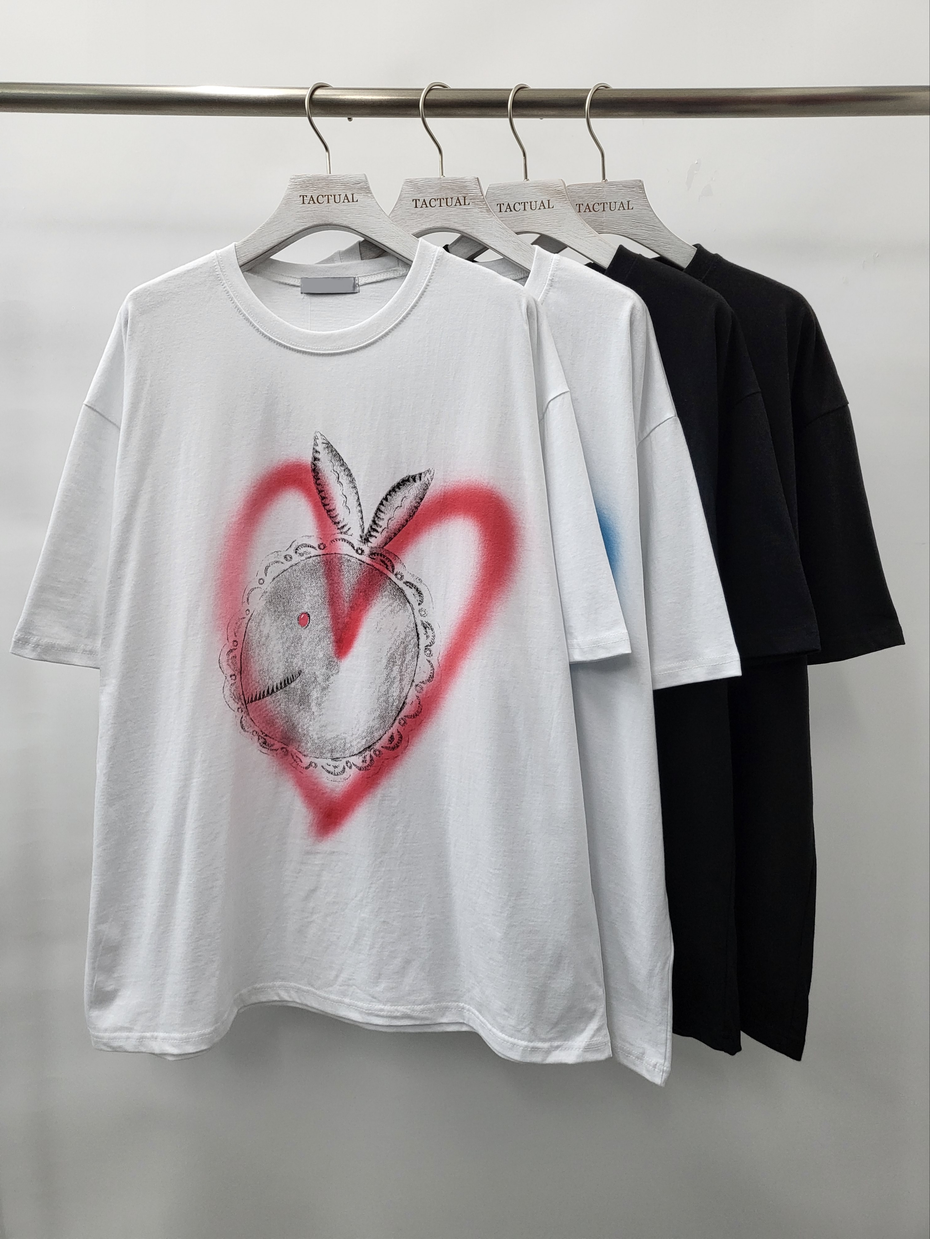 心心圖案短袖Tee T4965