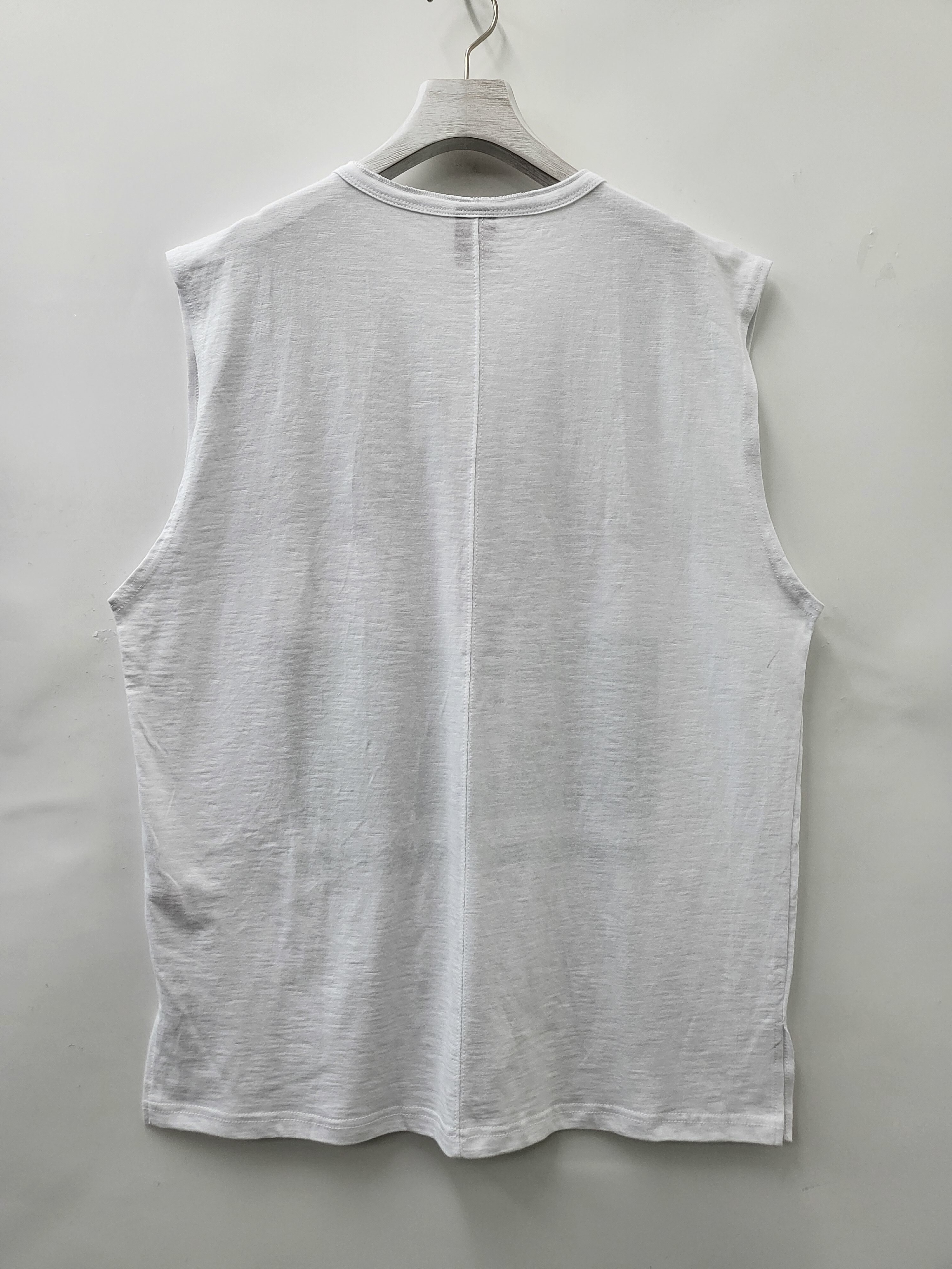 英文字圖案背心 V921