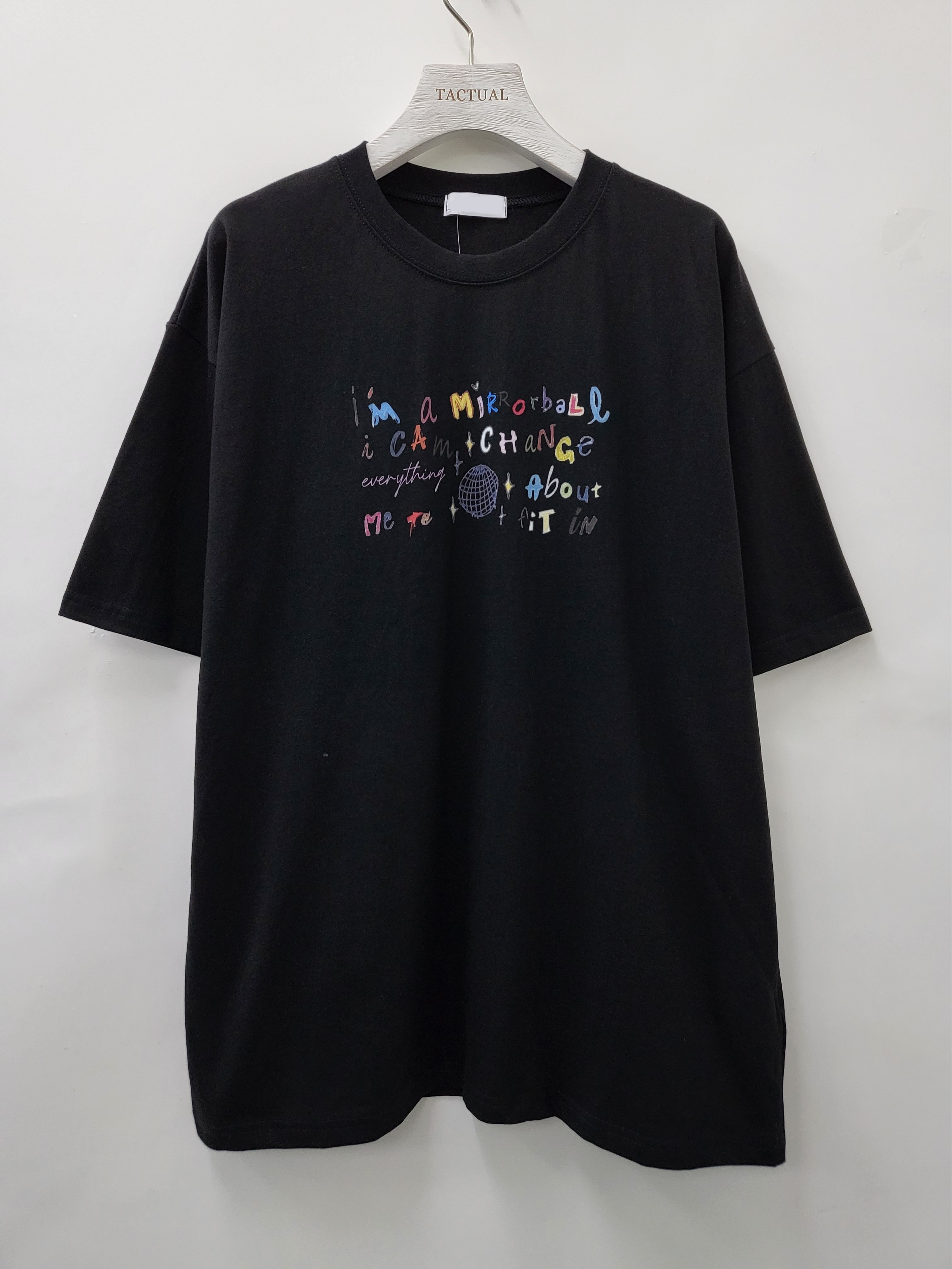 英文字圖案短袖Tee T4971