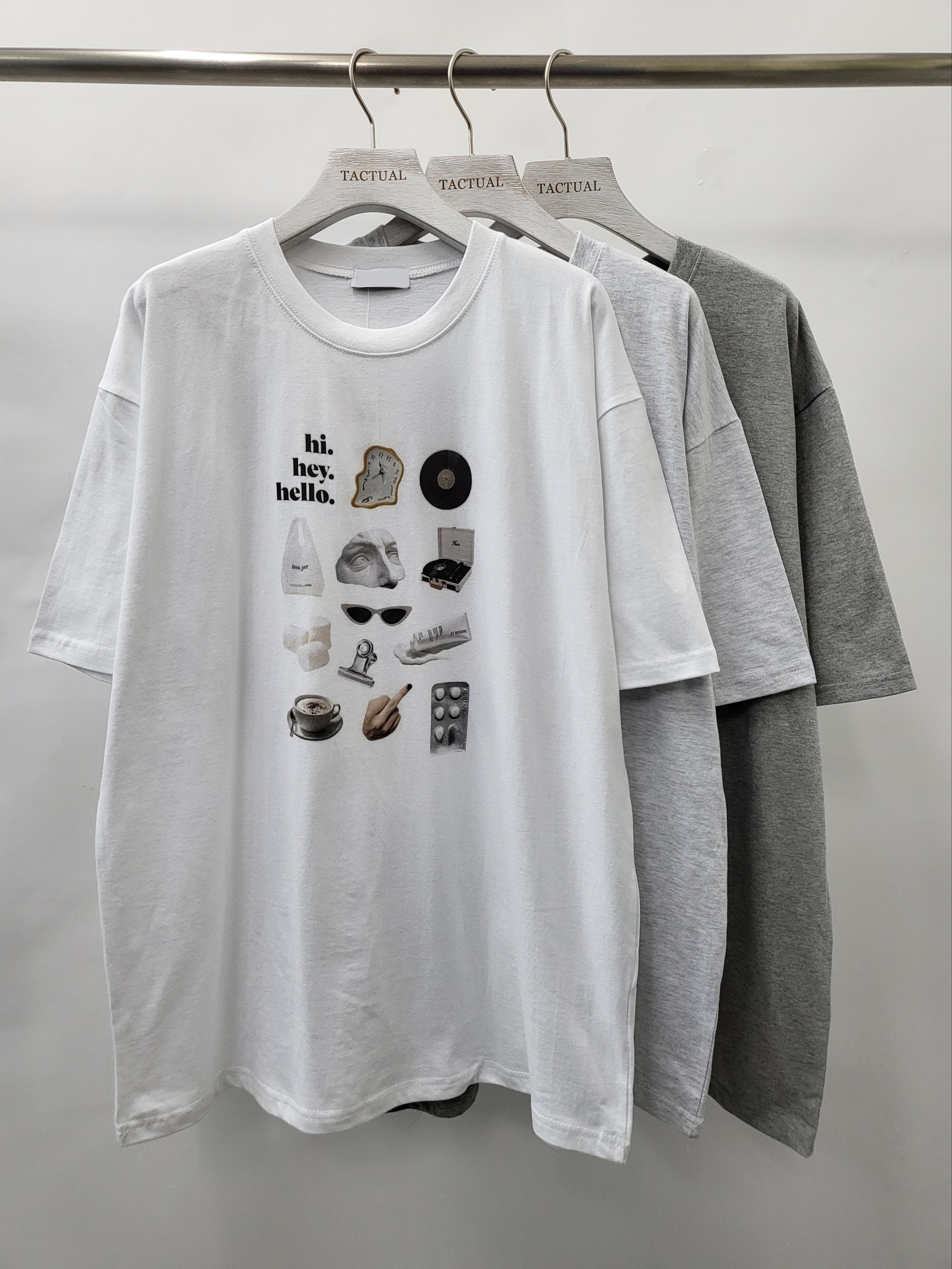 英文字圖案短袖Tee T4967