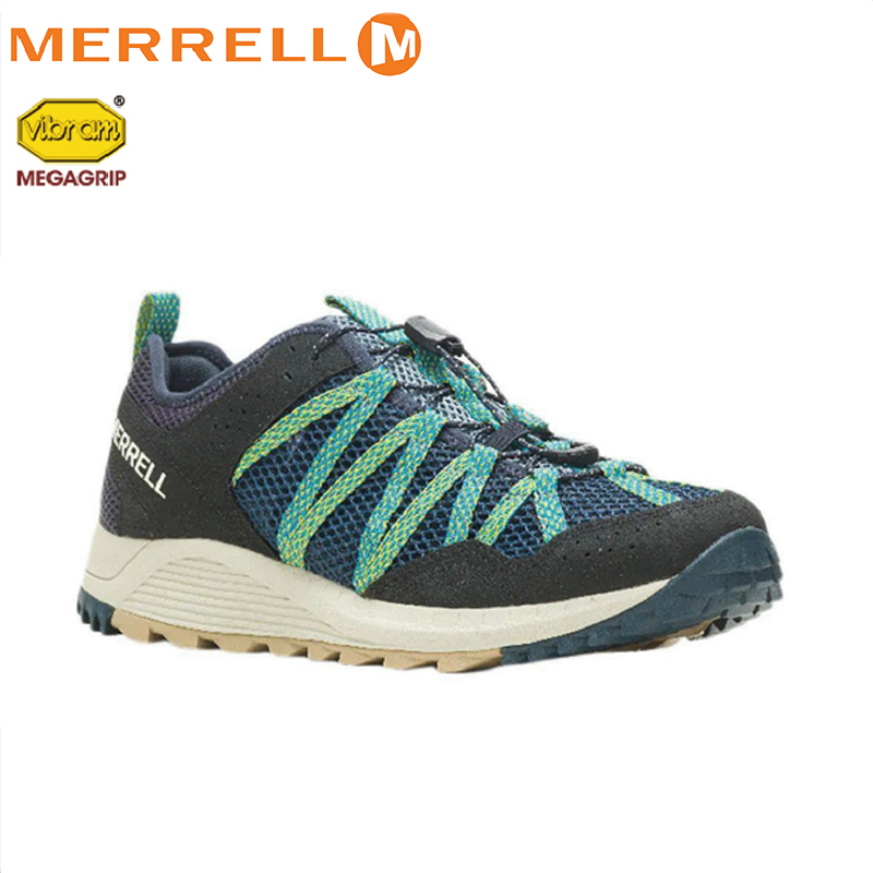 MERRELL 美國 067679 WILDWOOD AEROSPORT 藍 速乾/透氣/健走/止滑/快乾 31ML067679