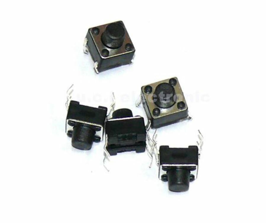 【UCI電子】(C-5-2)  6*6*6 輕觸按鍵開關 按鈕開關 4腳插腳 2腳插腳