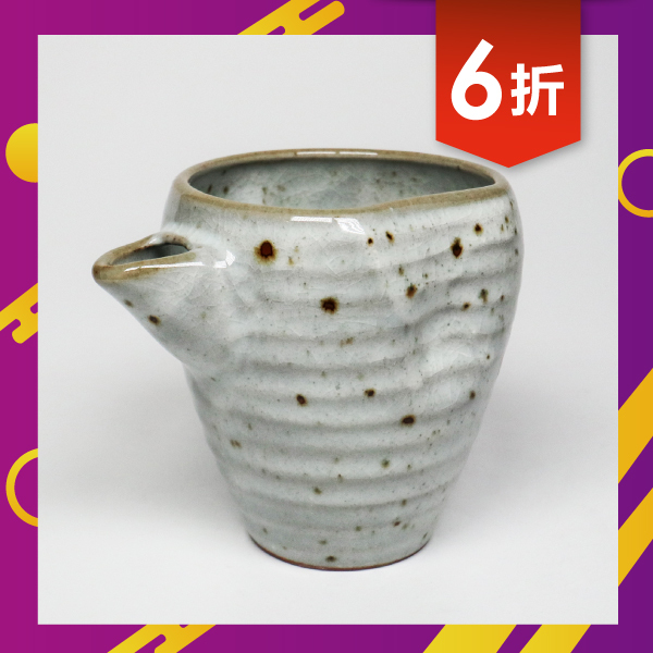 【美濃燒】粉引青磁 廣口冷酒器