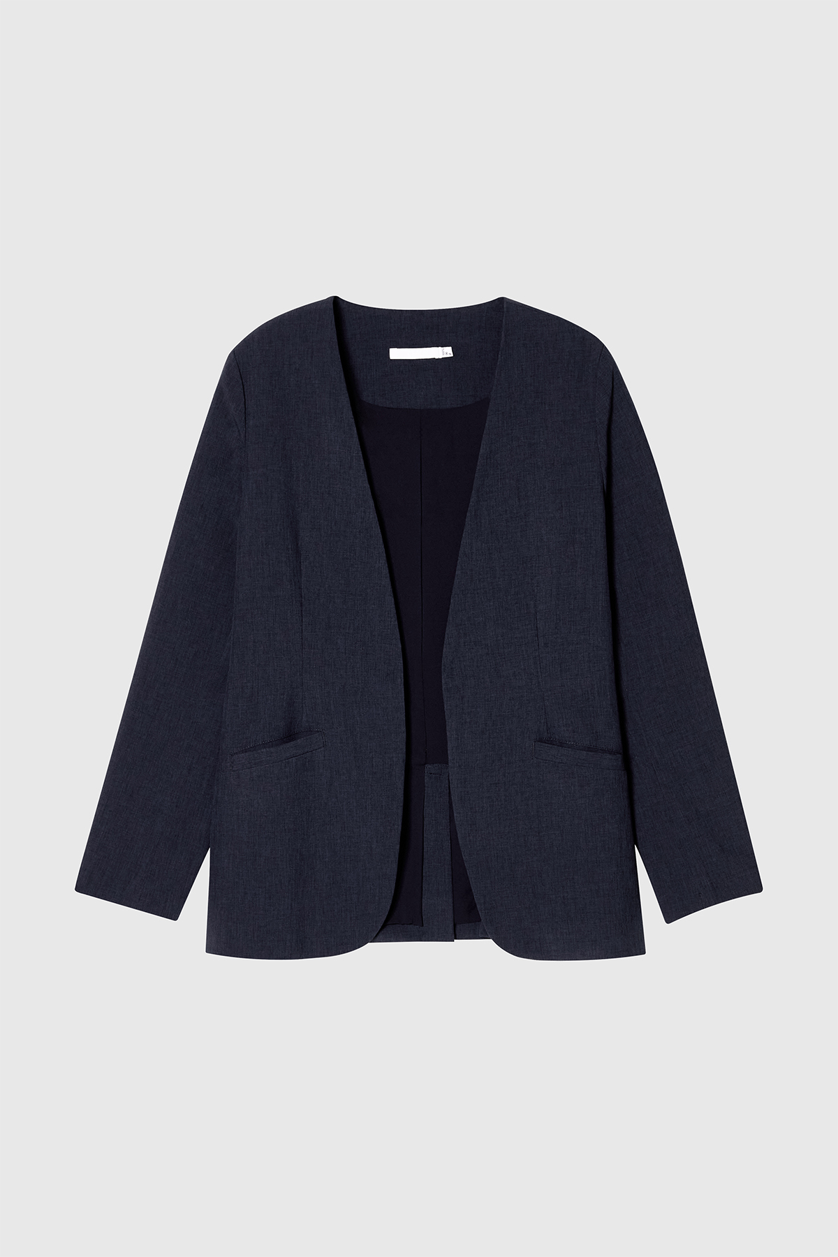 VOY  輕量無領西裝外套 女（丈青）