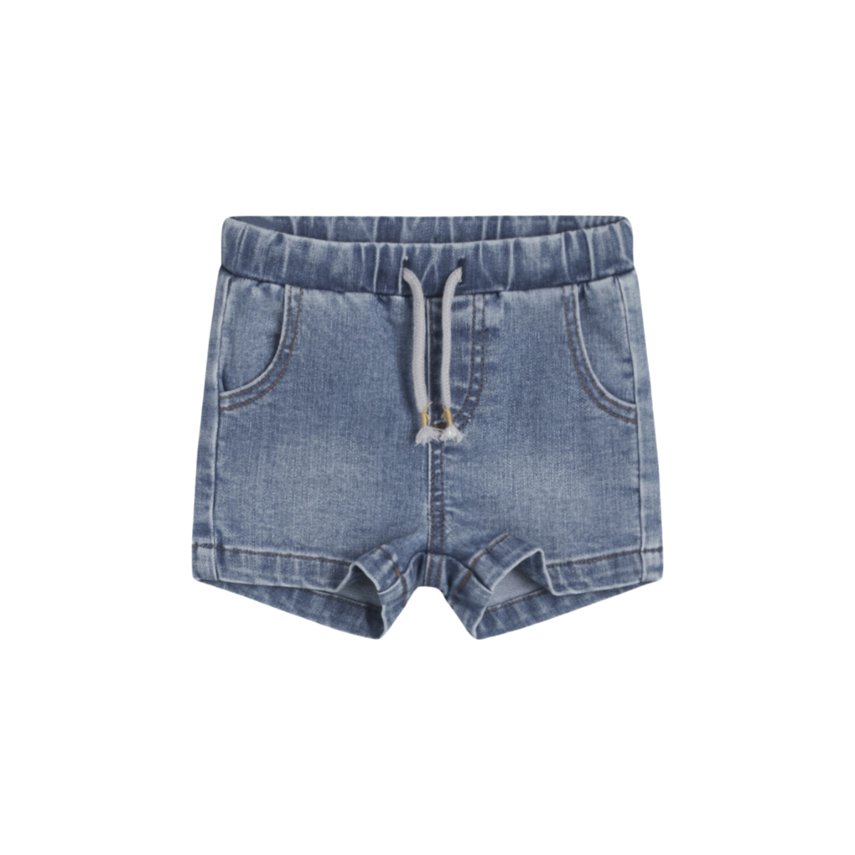 〖 Hust & Claire 〗牛仔小彩虹拉繩短褲