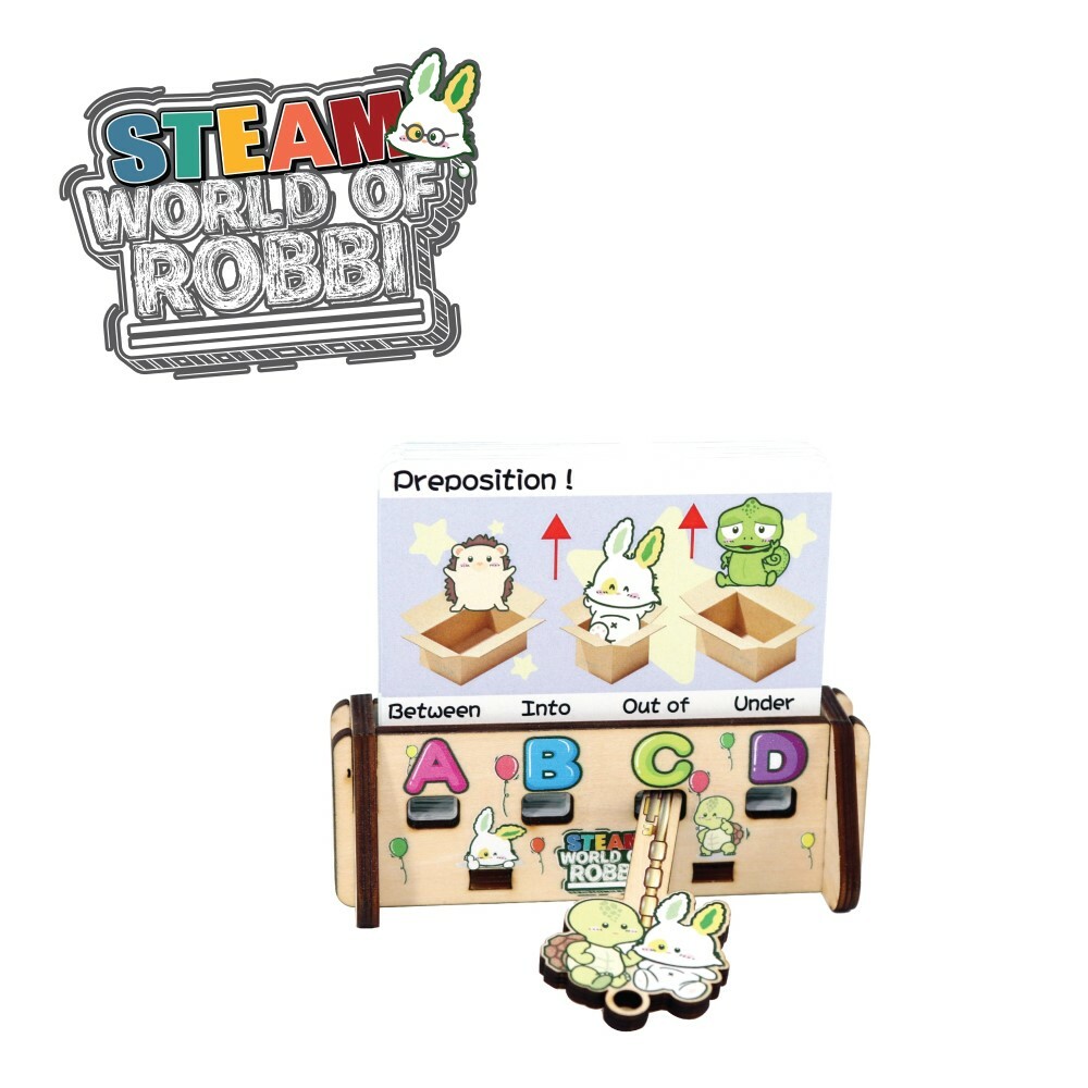 【STEAM World of Robbi 】English Solo Game 3 - Shape/Preposition