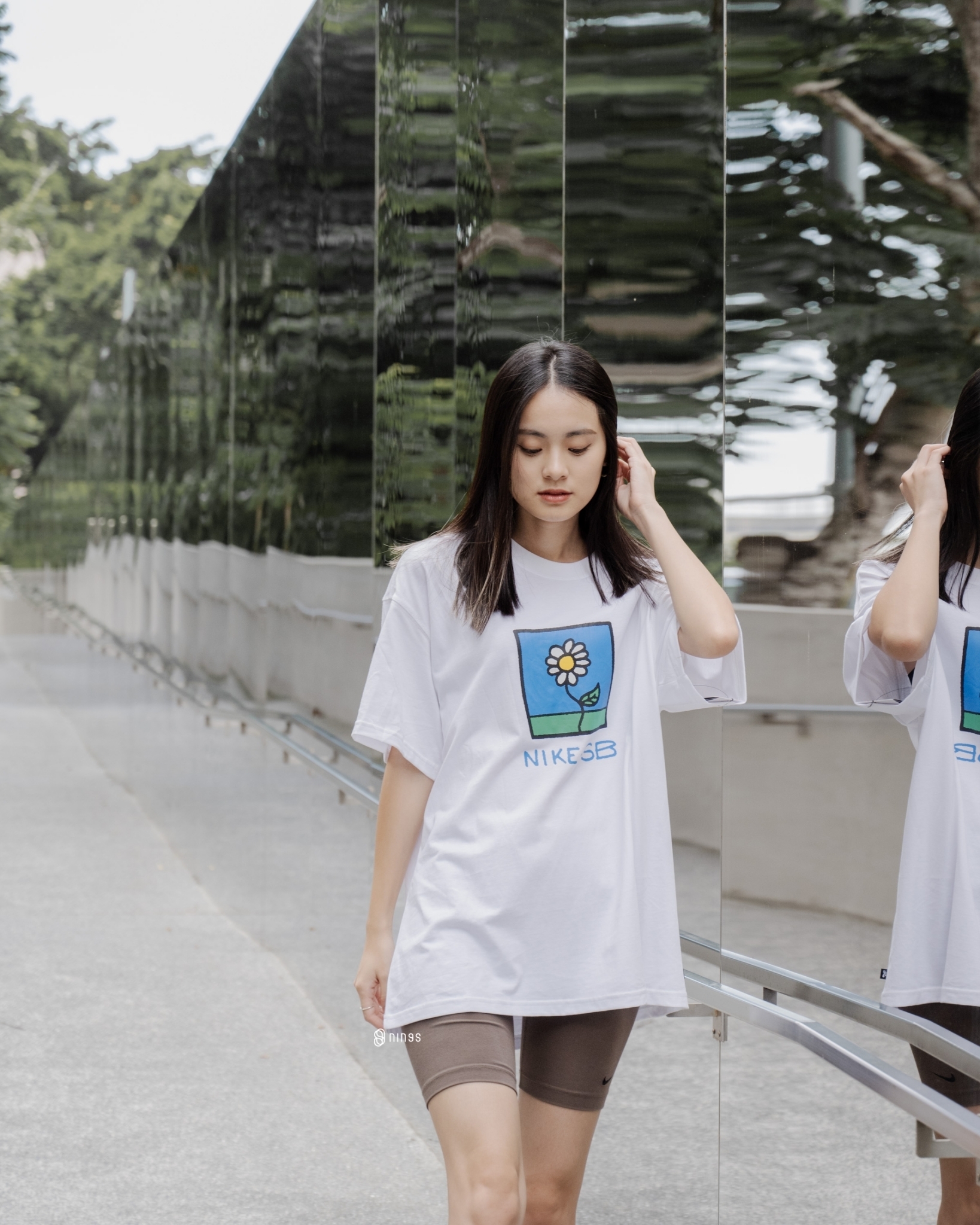 【零碼】NIKE SB FLORAL TEE 小雛菊印花 白色 FB8139100