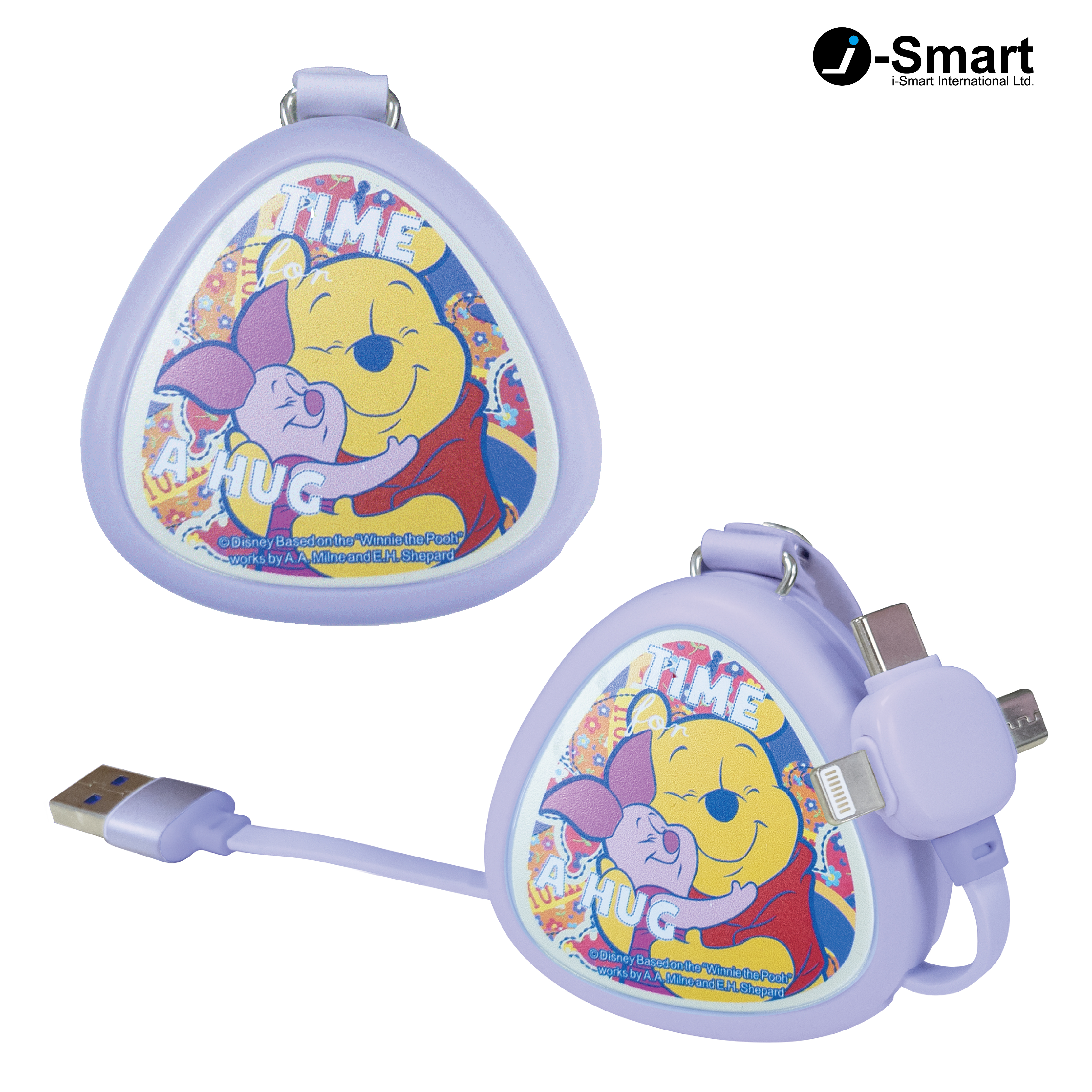 i-Smart-迪士尼-3合1充電線(66W)-小熊維尼 Winnie The Pooh